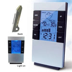 Higrómetro e Termómetro Digital Doméstico com Ecrã LCD, Medidor de Temperatura e Humidade com Relógio e Alarme, Medidor de Humidade