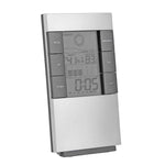 Higrómetro e Termómetro Digital Doméstico com Ecrã LCD, Medidor de Temperatura e Humidade com Relógio e Alarme, Medidor de Humidade