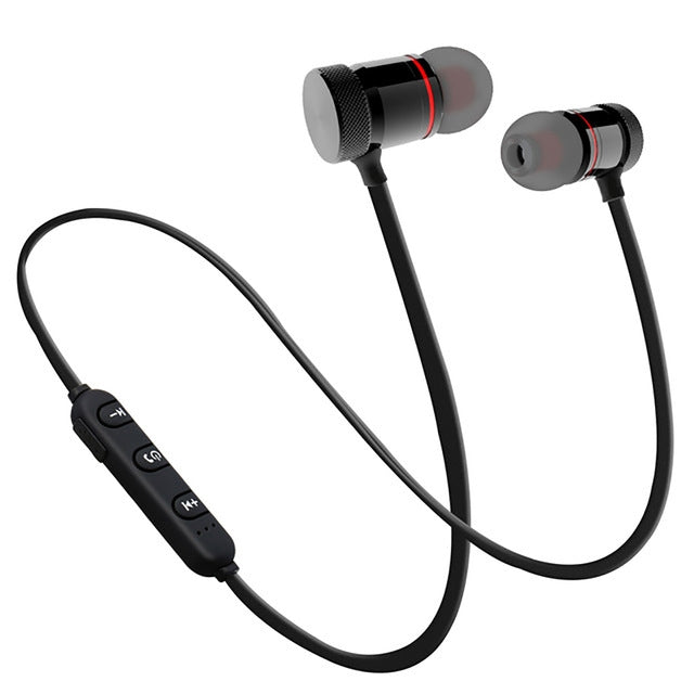 Auriculares Bluetooth Sem Fios MoreBlue S07 Metal Magnéticos Estéreo Bass Auscultadores Desportivos Sem Fios com Microfone