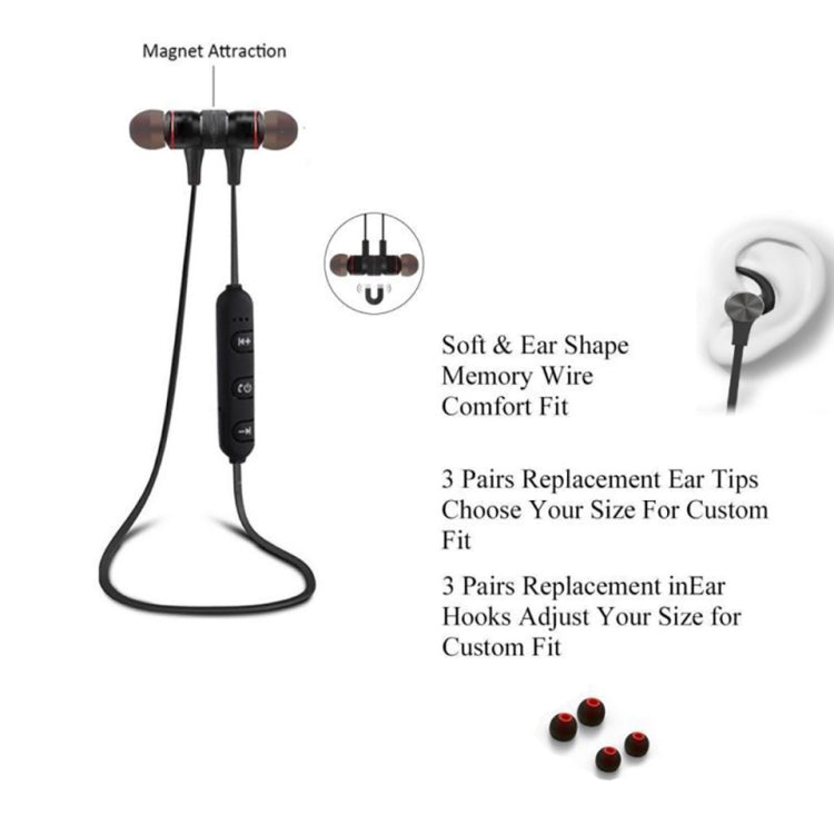 Auriculares Bluetooth Sem Fios MoreBlue S07 Metal Magnéticos Estéreo Bass Auscultadores Desportivos Sem Fios com Microfone