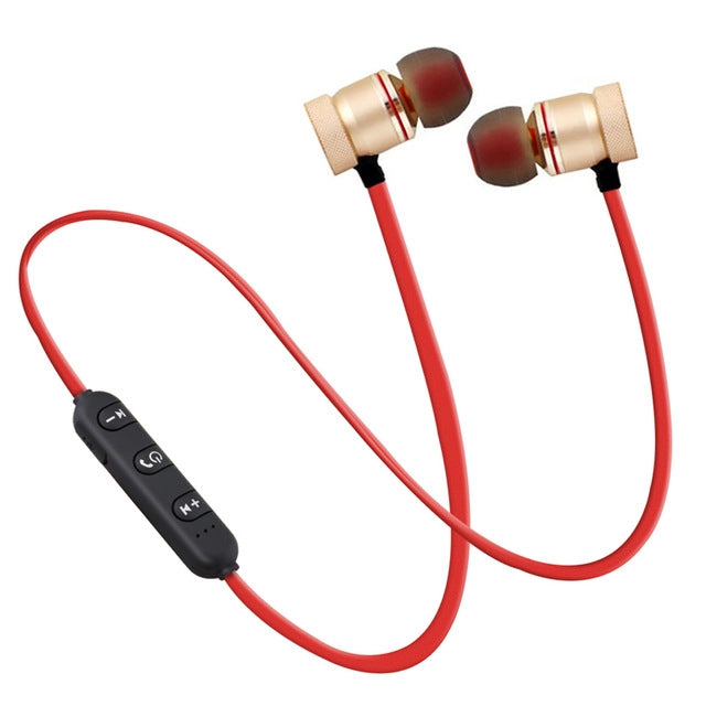 Auriculares Bluetooth Sem Fios MoreBlue S07 Metal Magnéticos Estéreo Bass Auscultadores Desportivos Sem Fios com Microfone