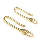 Chaveiro Retro de Latão Maciço com Anilha em U para Cinto, Corrente para Carteira, Gancho de Peixe, 6cm com Anilha de Cobre, 6cm sem Anilha de Cobre