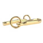 Chaveiro Retro de Latão Maciço com Anilha em U para Cinto, Corrente para Carteira, Gancho de Peixe, 6cm com Anilha de Cobre, 6cm sem Anilha de Cobre
