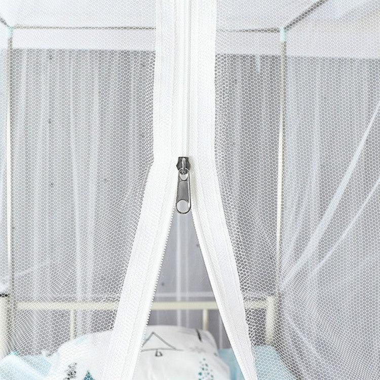 Rede mosquiteira para beliche superior de dormitório estudantil, instalação sem necessidade de ferramentas, porta única lateral superior à prova de pó, 90x190x150 cm (sem suporte), 90x190x150 cm (com suporte)