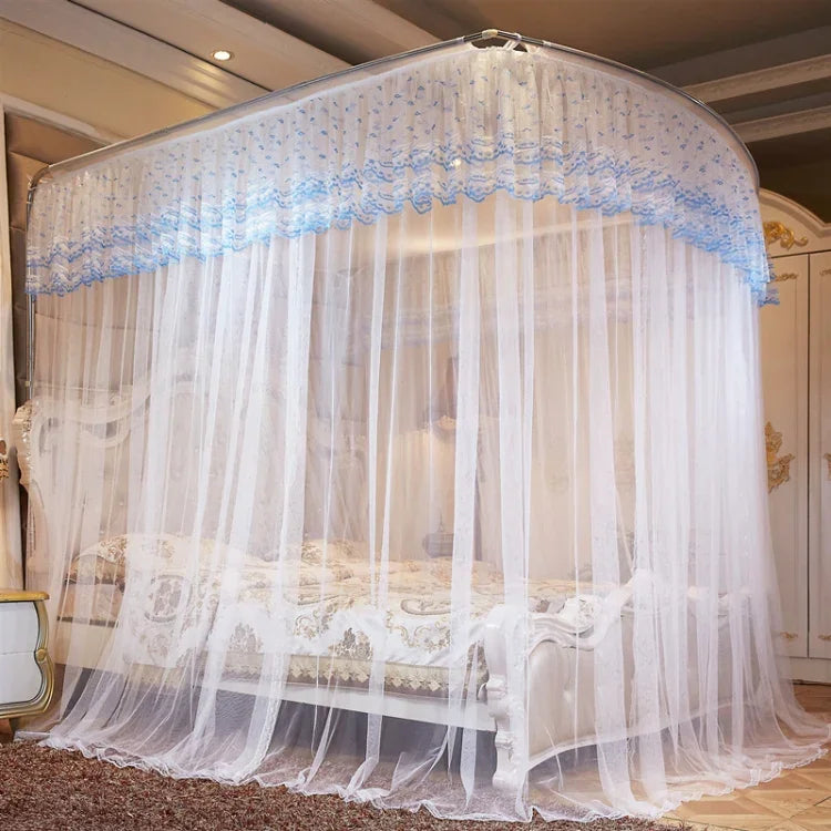 U-shaped Three-door Stainless Steel Tube Floor Mosquito Net, Bold 25mm 1.2x2.0m, Bold 25mm 1.5x2.0m, Bold 25mm 1.8x2.0m, Bold 25mm 1.8x2.2m, Bold 25mm 2.0x2.2m, Super Thick 32mm 1.2x2.0m, Super Thick 32mm 1.5x2.0m, Super Thick 32mm 1.8x2.0m            ...