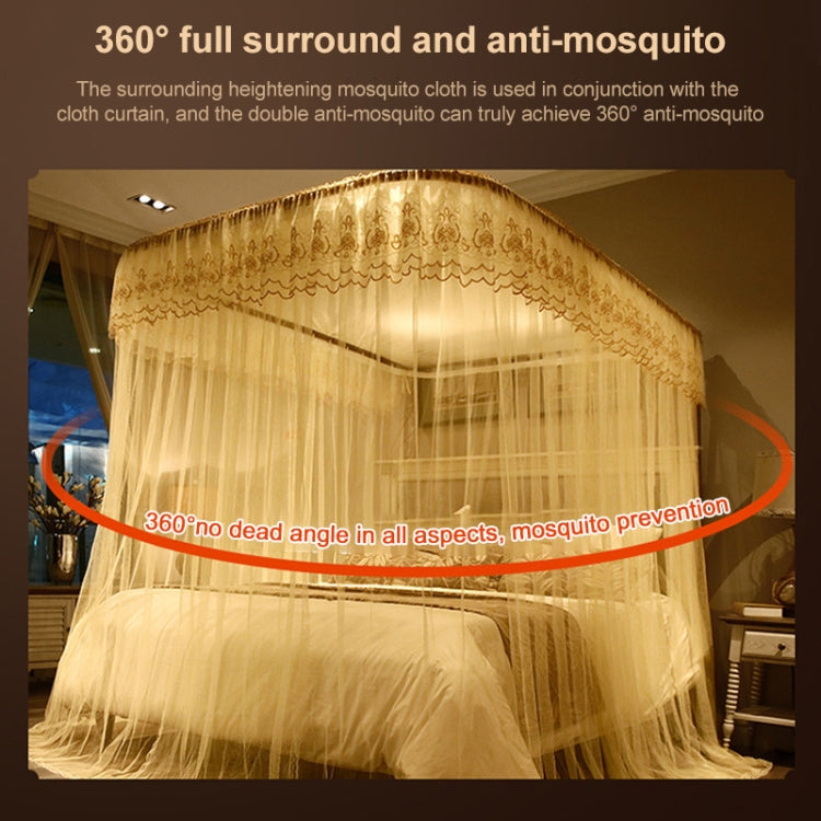 Rede Mosquiteira Retrátil com Trilho Guia em Forma de U para Três Portas, 120x200 cm, 150x200 cm, 180x200 cm, 180x220 cm, 200x220 cm