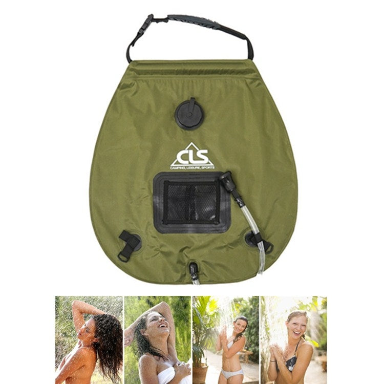 Saco de Banho para Exterior, Garrafa de Água Quente Solar para Campismo e Viagens de Carro, Saco de Armazenamento de Água 20L