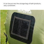 Saco de Banho para Exterior, Garrafa de Água Quente Solar para Campismo e Viagens de Carro, Saco de Armazenamento de Água 20L