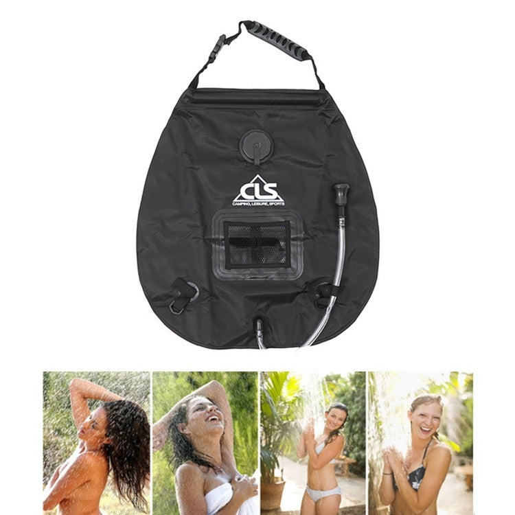 Saco de Banho para Exterior, Garrafa de Água Quente Solar para Campismo e Viagens de Carro, Saco de Armazenamento de Água 20L