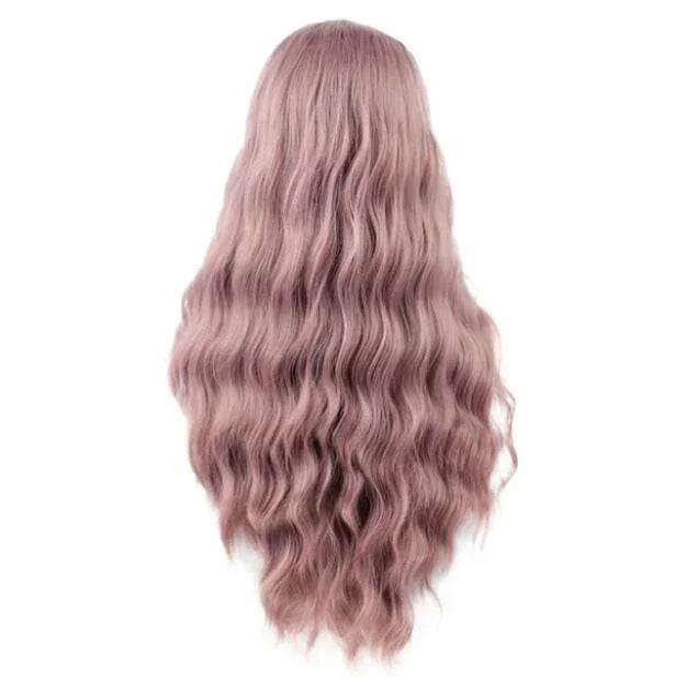 Perucas Femininas com Cabelo Longo, Encaracolado e Fofo