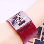 Pulseiras Largas de Pele Punk para Mulheres, Pulseira de Punho, 1, 2, 5, 6