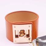 Pulseiras Largas de Pele Punk para Mulheres, Pulseira de Punho, 1, 2, 5, 6