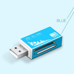 Leitor de Cartões de Memória Multi em 1 para Memory Stick Pro Duo Micro SD, TF, M2, MMC, SDHC MS