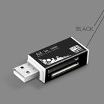 Leitor de Cartões de Memória Multi em 1 para Memory Stick Pro Duo Micro SD, TF, M2, MMC, SDHC MS