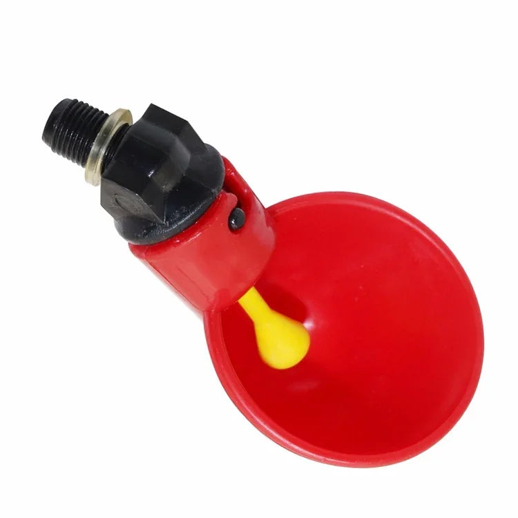 Bebedouro Automático para Codorniz Tigela para Água de Galinha com Bico Amarelo Sistema de Água para Aves de Quinta