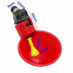 Bebedouro Automático para Codorniz Tigela para Água de Galinha com Bico Amarelo Sistema de Água para Aves de Quinta
