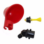 Bebedouro Automático para Codorniz Tigela para Água de Galinha com Bico Amarelo Sistema de Água para Aves de Quinta