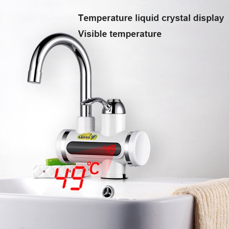 Aquecedor de Água Elétrico Instantâneo de Cozinha 220V Sem Reservatório Torneira Elétrica com Display de Temperatura, Água por Baixo, Água pela Lateral