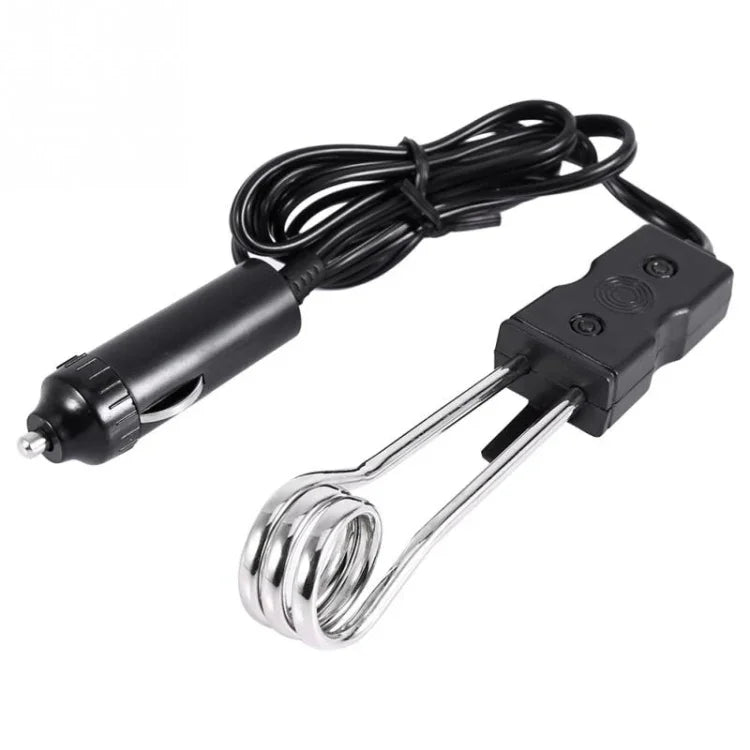 Aquecedor de Água Elétrico Portátil 12V/24V para Carro Imersão Fervente para Viagens Camping Piquenique, 12V, 24V