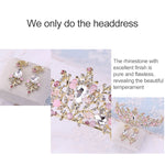 Coroas Nupciais Luxuosas com Pérolas Douradas e Rosa Tiara Feita à Mão Faixa de Cabelo para Noiva Diadema de Cristal Coroa de Rainha Acessórios para Cabelo de Casamento, Coroa de Pérolas Rosa, Coroa de Pérolas Dourada, Coroa de Pérolas Branca
