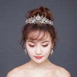 Coroas Nupciais Luxuosas com Pérolas Douradas e Rosa Tiara Feita à Mão Faixa de Cabelo para Noiva Diadema de Cristal Coroa de Rainha Acessórios para Cabelo de Casamento, Coroa de Pérolas Rosa, Coroa de Pérolas Dourada, Coroa de Pérolas Branca