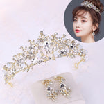 Coroas Nupciais Luxuosas com Pérolas Douradas e Rosa Tiara Feita à Mão Faixa de Cabelo para Noiva Diadema de Cristal Coroa de Rainha Acessórios para Cabelo de Casamento, Coroa de Pérolas Rosa, Coroa de Pérolas Dourada, Coroa de Pérolas Branca