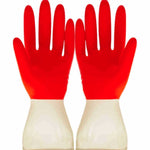 1 Pair Household Two-color Washing Gloves Housework Cleaning Laundry Dishwashing Latex Gloves, S, M, L, XL