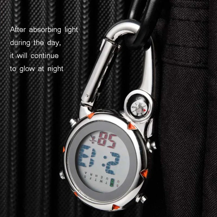 Mountain Climbing Watch Multifunctional Stainless Steel Hook Watch, Stainless Steel Hook Watch(Orange), Stainless Steel Hook Watch(Blue), Stainless Steel Hook Watch(Yellow), Stainless Steel Hook Watch(Red)