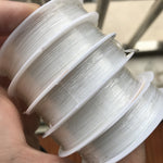 5 Peças Linha de Pesca Transparente Linha Elástica Material para Acessórios de Joalharia DIY Feito à Mão Contas Fio de Arame, 0,5mm, 0,6mm, 0,7mm, 1mm, 0,8mm
