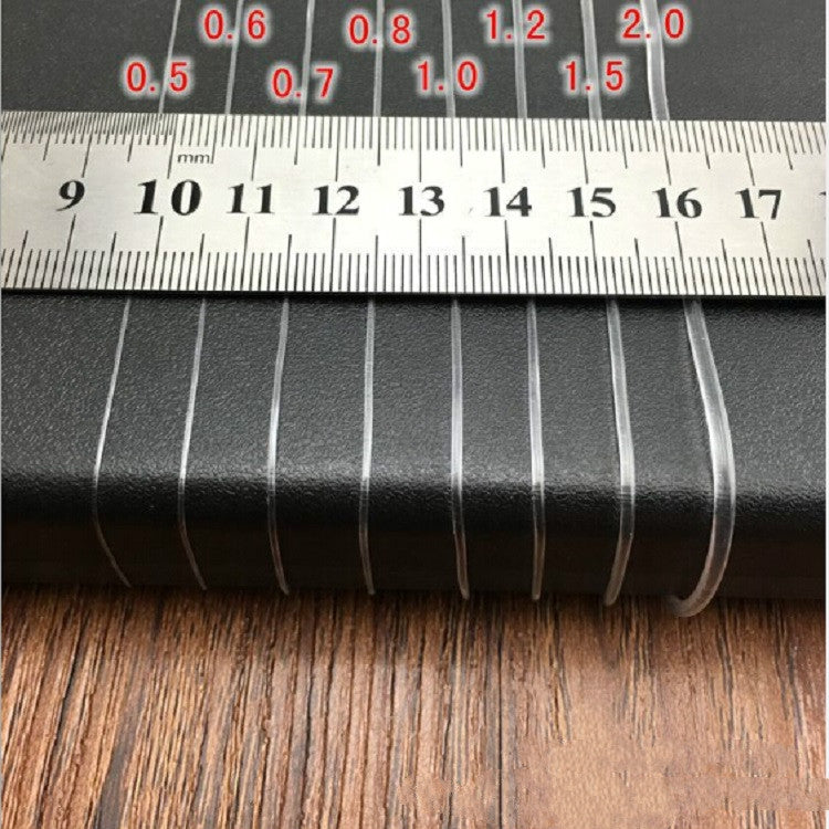 5 Peças Linha de Pesca Transparente Linha Elástica Material para Acessórios de Joalharia DIY Feito à Mão Contas Fio de Arame, 0,5mm, 0,6mm, 0,7mm, 1mm, 0,8mm