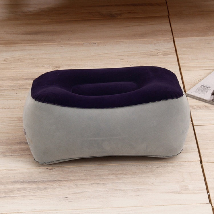 Almofada Inflável Portátil para Descanso de Pés em Viagem, 16x9cm, 38x29cm
