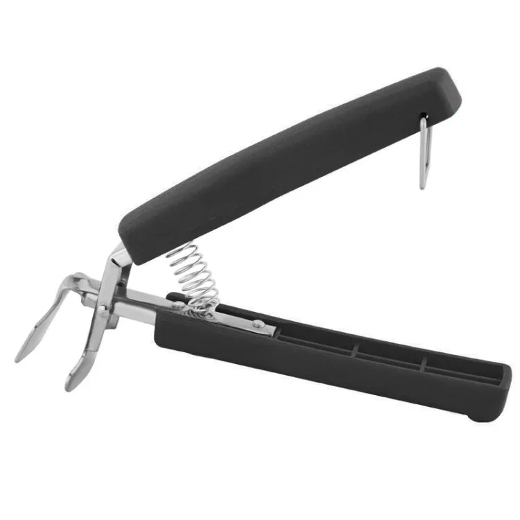 Suporte para Panelas, Tigelas e Frigideiras Anti-Quente e Anti-Escaldão para Camping e Caminhadas, Clip para Segurar Utensílios de Cozinha para Piquenique, Pegador de Tigela, Preto