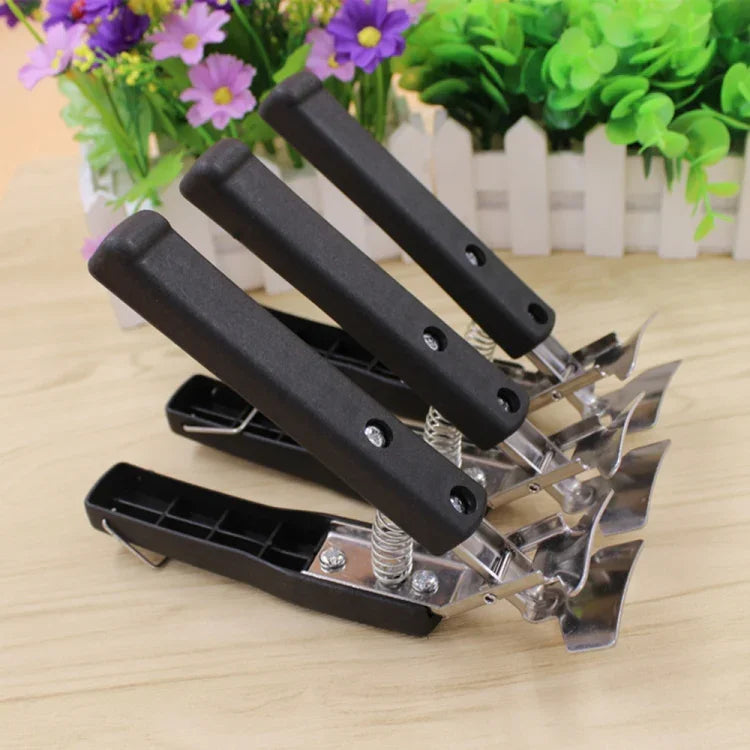 Suporte para Panelas, Tigelas e Frigideiras Anti-Quente e Anti-Escaldão para Camping e Caminhadas, Clip para Segurar Utensílios de Cozinha para Piquenique, Pegador de Tigela, Preto