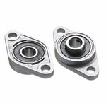 2 peças de alojamento de rolamento de diamante em liga de zinco para impressora 3D, acessórios universais, KFL08 (diâmetro interno 8), KFL000 (diâmetro interno 10), KFL001 (diâmetro interno 12)