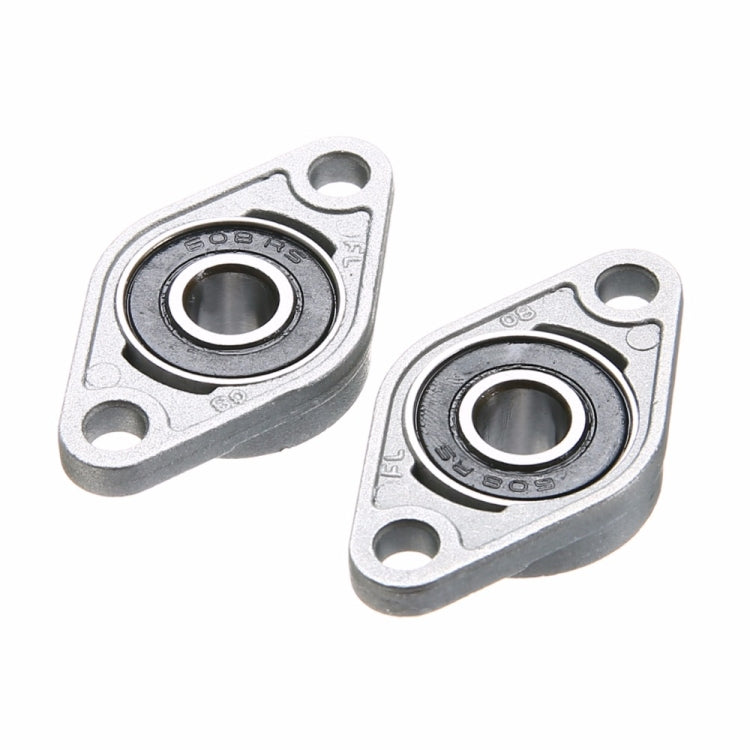 2 peças de alojamento de rolamento de diamante em liga de zinco para impressora 3D, acessórios universais, KFL08 (diâmetro interno 8), KFL000 (diâmetro interno 10), KFL001 (diâmetro interno 12)