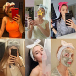 Faixas de Cabelo Femininas Novas com Letra "OMG" em Fleece Coral Laço Macio Acessórios de Cabelo Bonitos