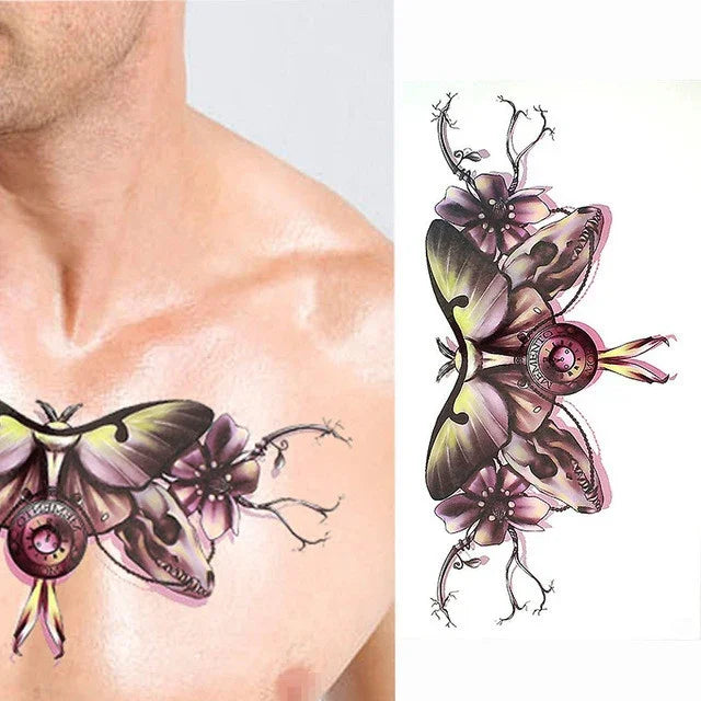 2 PCS Small Full Arm Temporary Waterproof Tattoo Stickers