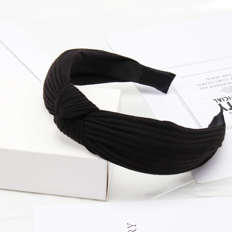 Soft Knotted Headband Hairband Lady Bow Hair Hoop Hair Accessories, Black, Pink, Wine red, Gray, Green, Navy Blue, Yellow, Khaki, Dark gray, Cyan