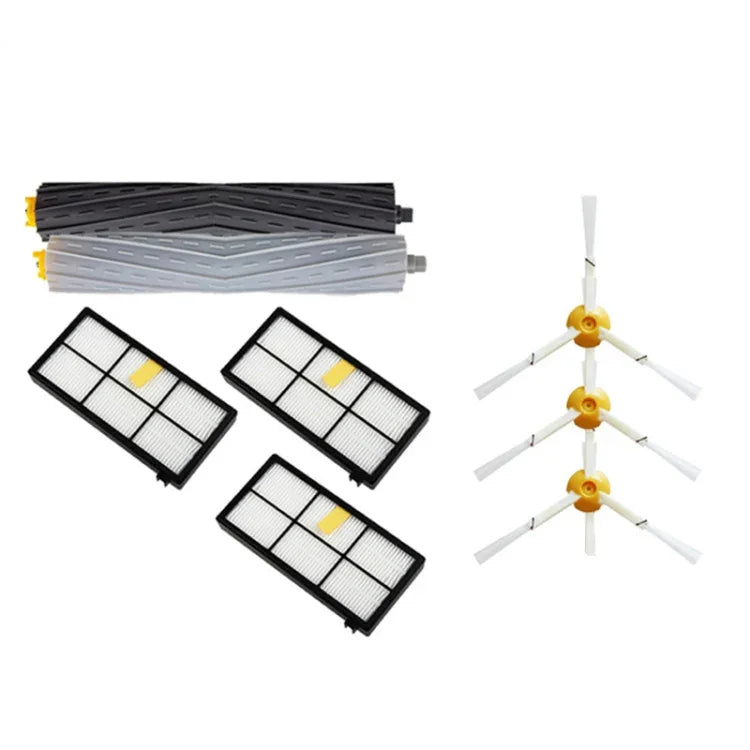 Peças para Robô Aspirador Extrator de Detritos & Filtro Hepa Escova Lateral para iRobot Roomba Séries 800 900 870 880 980, Filtro Hepa para Robô Aspirador