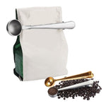 Colher multifuncional para café com clipe, copo medidor de chá e café em aço inoxidável, colher para café, colher para café (prateada), colher para café (dourada), colher para café (preta), colher para café (ouro rosa)