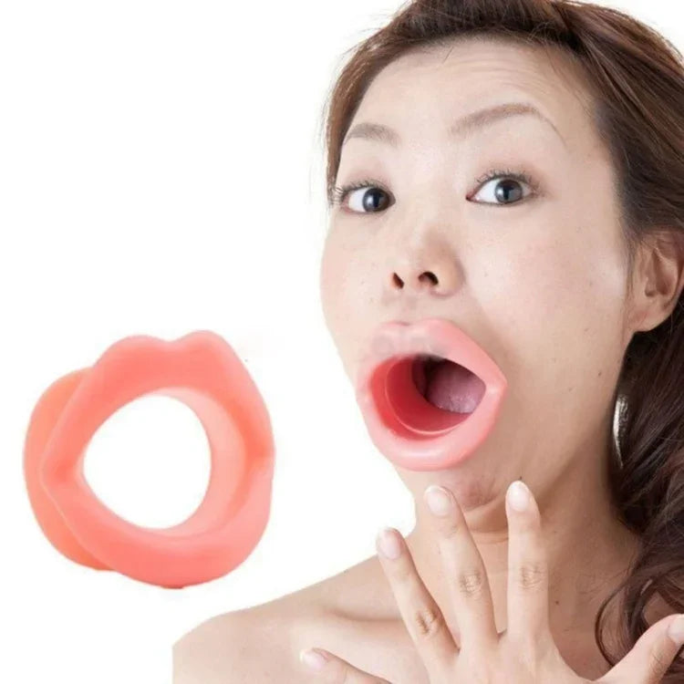 Aparelho de silicone para cuidados faciais, tonificador dos músculos da boca, anti-envelhecimento, anti-rugas, massajador de beleza para lifting facial