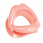 Aparelho de silicone para cuidados faciais, tonificador dos músculos da boca, anti-envelhecimento, anti-rugas, massajador de beleza para lifting facial
