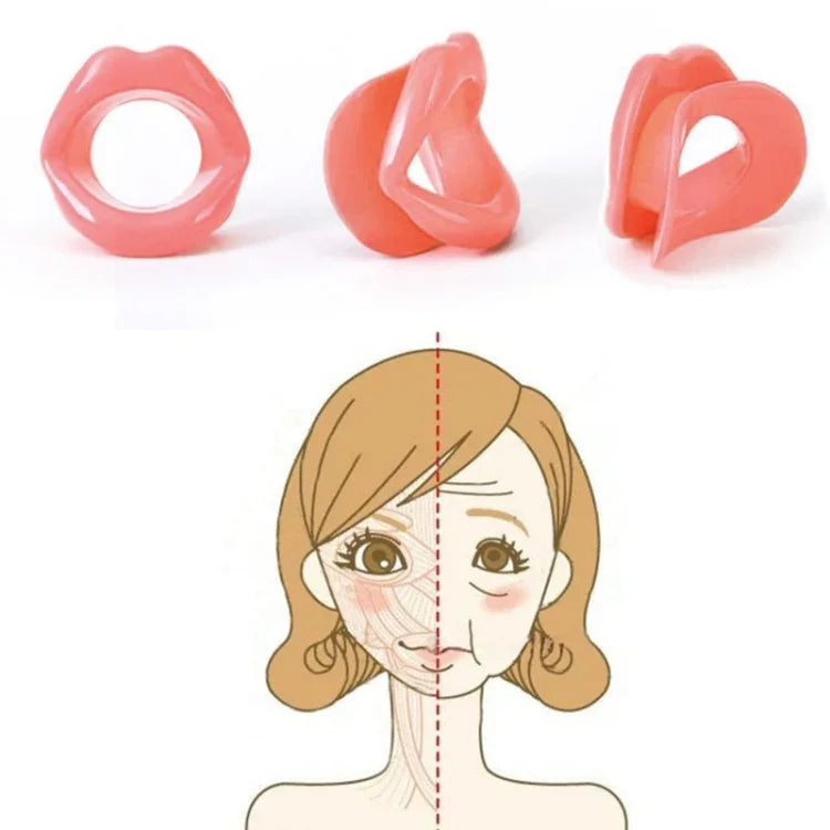 Aparelho de silicone para cuidados faciais, tonificador dos músculos da boca, anti-envelhecimento, anti-rugas, massajador de beleza para lifting facial