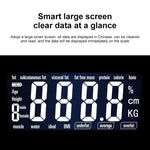 Balanças Electrónicas Inteligentes para Corpo com Ecrã LCD, Balança Digital para Casa de Banho, Balança de Peso Humano