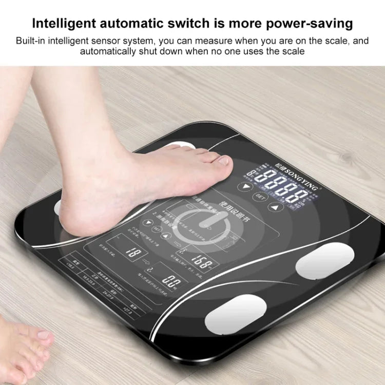Balanças Electrónicas Inteligentes para Corpo com Ecrã LCD, Balança Digital para Casa de Banho, Balança de Peso Humano