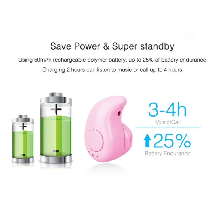 Auricular Bluetooth Sem Fios Mini S530 In-ear Desportivo para Smartphone, com Microfone