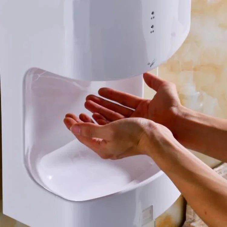 Secador de Mãos Inteligente de Indução Totalmente Automático de Alta Velocidade MODUN Secador de Mãos Quente e Frio para Casa de Banho, Secador de Mãos MODUN
