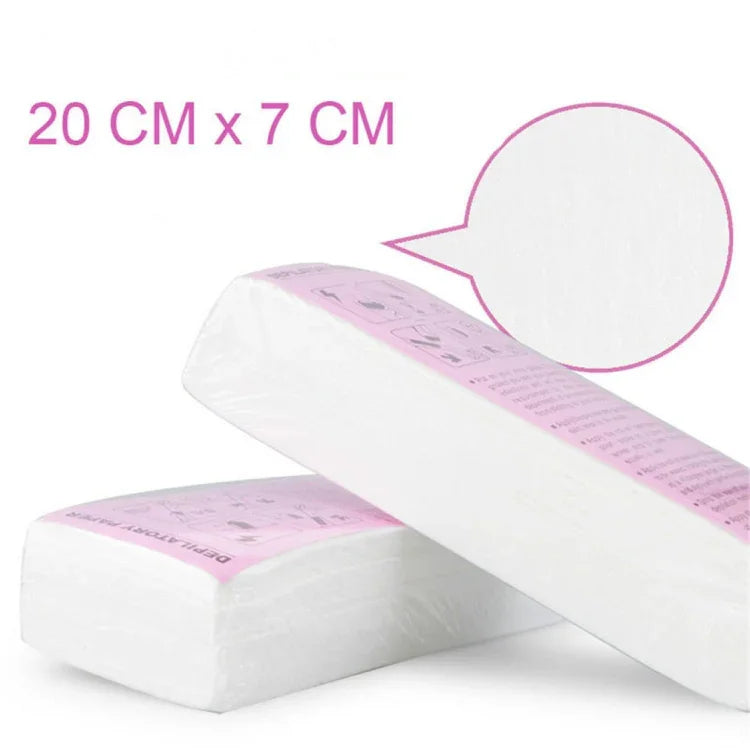 3 Conjuntos de Papel Especial para Depilação com Cera Papel Não Tecido para Remoção de Pêlos Cera de Mel, 100 PCS, 80 PCS