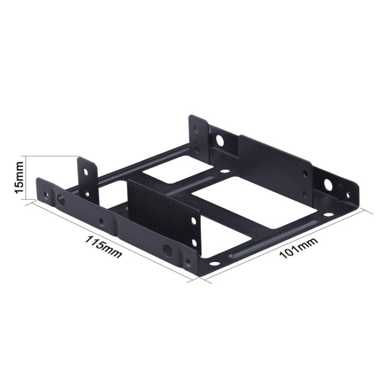 Kit Adaptador de Montagem Metálica para HDD/SSD Externo de 2,5 polegadas para 3,5 polegadas com Cabos de Dados e Energia SATA e Parafusos