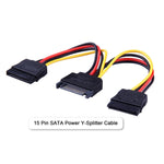 Kit Adaptador de Montagem Metálica para HDD/SSD Externo de 2,5 polegadas para 3,5 polegadas com Cabos de Dados e Energia SATA e Parafusos